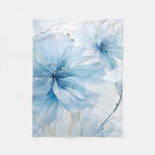 Elegante Aquarelle Blumenkohl Fleecedecke