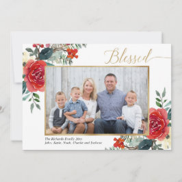 Elegante Aquarellenkarte in Rot