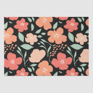 Elegante Aquarellfarben - Delikates Blumengeschenk Seidenpapier