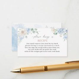 Elegante Aquarellfarben Liebe im blühenden Brautpa Begleitkarte