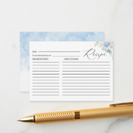 Elegante Aquarellfarben-Liebe im Brautparty Rec Begleitkarte