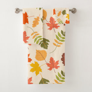 Elegante Aquarellfarben mit blumengeschmückter Opt Badhandtuch Set