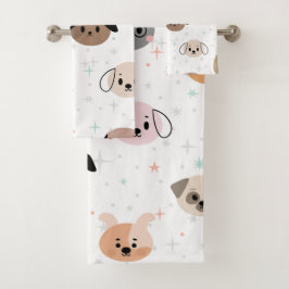 Elegante Aquarellfarben mit blumengeschmückter Opt Badhandtuch Set