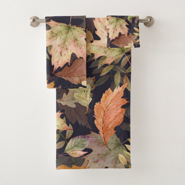 Elegante Aquarellfarben mit blumengeschmückter Opt Badhandtuch Set (Insitu)