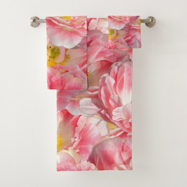 Elegante Aquarellfarben mit blumengeschmückter Opt Badhandtuch Set (Insitu)