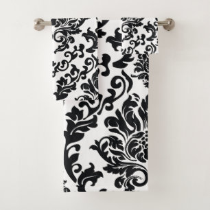 Elegante Aquarellfarben mit blumengeschmückter Opt Badhandtuch Set