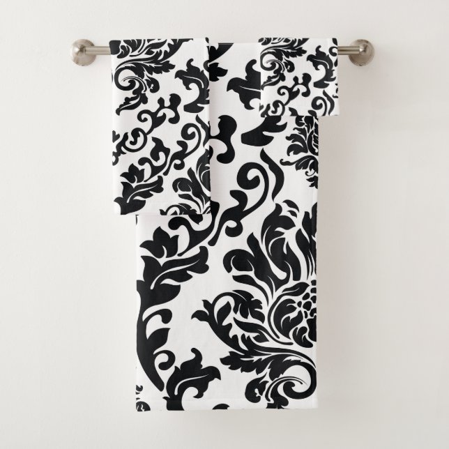 Elegante Aquarellfarben mit blumengeschmückter Opt Badhandtuch Set (Insitu)