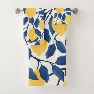 Elegante Aquarellfarben mit blumengeschmückter Opt Badhandtuch Set