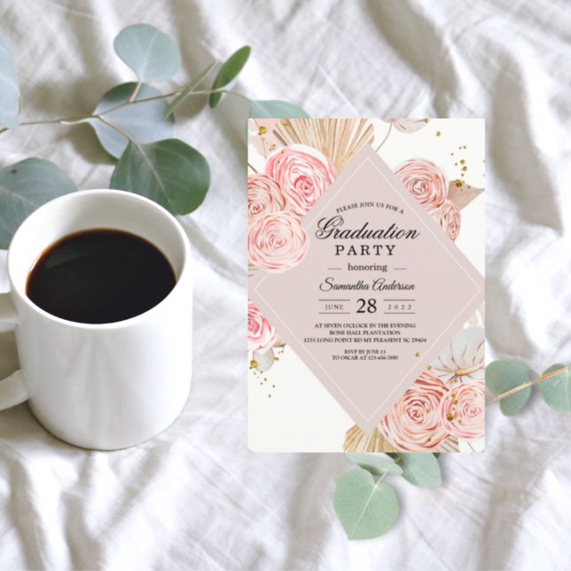 Elegante Aquarellfarben, rosa und Lila Blumenrahme Einladung (Von Creator hochgeladen)