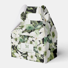 Elegante Aquarellfarben, schwarz und weiß Geschenkschachtel