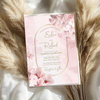 Elegante Aquarellfarben weiche rosa Frühlingsblume