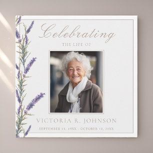 Elegante Aquarelllavender Celebration of Life Einladung