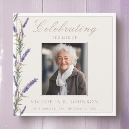 Elegante Aquarelllavender Celebration of Life Einladung