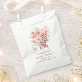 Elegante Aquarelltüten und Prosecco Rosa Blütenblä Geschenktütchen
