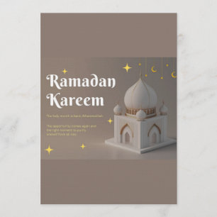 Elegante arabische Kalligrafie Ramadan-Wünsche Einladung