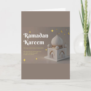 Elegante arabische Kalligrafie Ramadan-Wünsche Karte