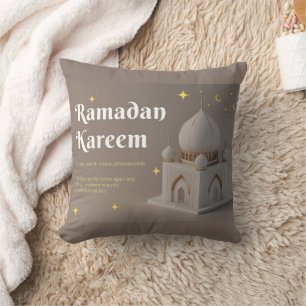 Elegante arabische Kalligrafie Ramadan-Wünsche Kissen