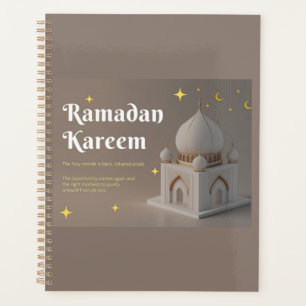Elegante arabische Kalligrafie Ramadan-Wünsche Planer