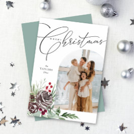 Elegante Arch Christmas Card Feiertagskarte