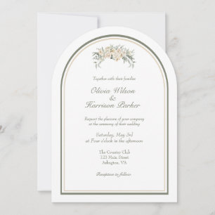 Elegante Arch Wedding Einladung - Minimalistisch