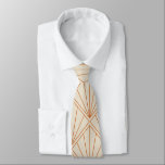 Elegante Art Deco Burnt Orange Wedding Krawatte<br><div class="desc">Vintages Art Deco Burnt Orange Elegante Hochzeit Neck Tie</div>