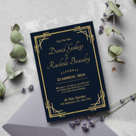 Elegante Art Deco Einladung