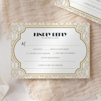 Elegante Art Deco Gatsby 1920er Hochzeit Weißgold