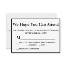 Elegante Art Deco Gold auf Black Wedding RSVP
