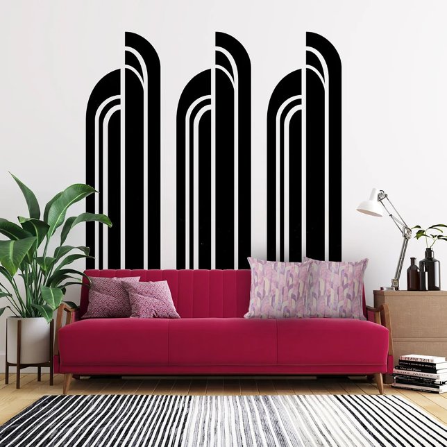 Elegante Art Deco Rosa und Mauve Kissen (Von Creator hochgeladen)