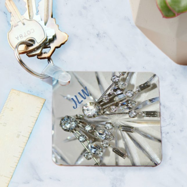 Elegante Art Deco Vintag Rhinestones Schlüsselanhänger (Von Creator hochgeladen)