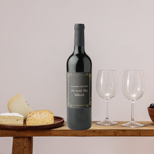 Elegante Art Deco Wine tasting in der Fattoria Mon Weinetikett