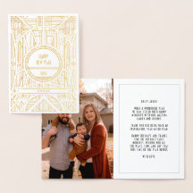 Elegante Art Deko Foto Happy New Year