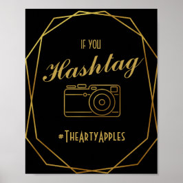 Elegante Art Deko Gold & Black Social Media