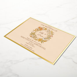 Elegante Art Nouveau Floral Hochzeit Einladung