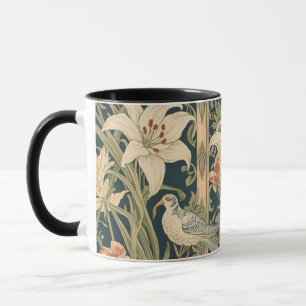 Elegante Art Nouveau Vintage Botanische Kunst Voge Tasse