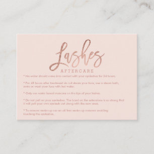 Elegante Asche Nachsorge Rose Gold schlichter Schw Visitenkarte