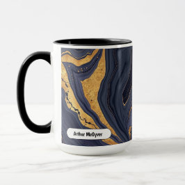 Elegante Ästhetik Goldader Luxus Achatmarmor Tasse