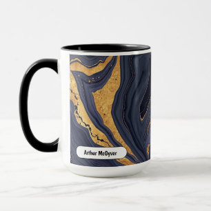 Elegante Ästhetik Goldader Luxus Achatmarmor Tasse