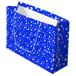 Elegante ästhetische blaue Geschenktasche Große Geschenktüte