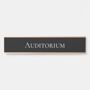 Elegante Auditorium School, Office & Movie Theater Türschild