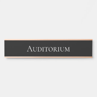 Elegante Auditorium School, Office & Movie Theater Türschild