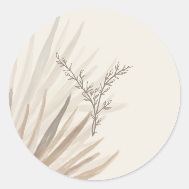 Elegante Aufkleber für die Wüstenpalmen (Vorderseite)