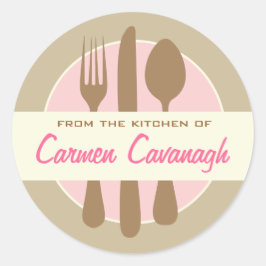 Elegante Aufkleber "Von der Küche"