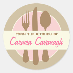 Elegante Aufkleber "Von der Küche"