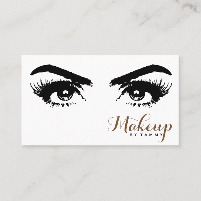 Elegante Augen-naher hoher beruflicher Visitenkarte (Vorderseite)