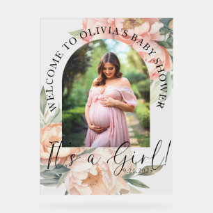 Elegante Babydusche Akryllische Beschriftung Acrylschild