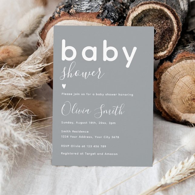 Elegante Babydusche Einladung (Von Creator hochgeladen)