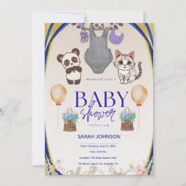 Elegante Babyparty-Einladung | Modern Minimalistis Einladung