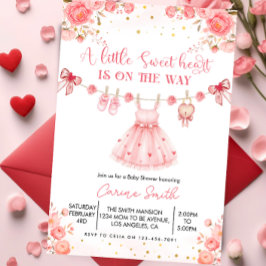 Elegante Babyparty für ein kleines Schatz  Einladung