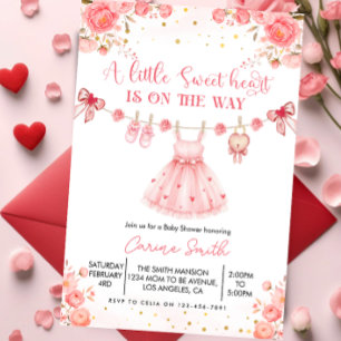 Elegante Babyparty für ein kleines Schatz Einladung